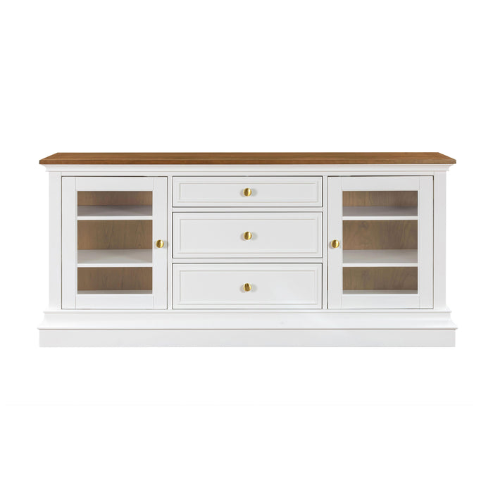 Hudson White Entertainment Console