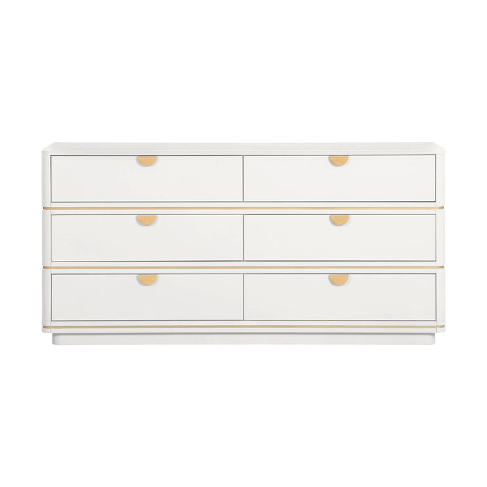 Julieta Cream 6 Drawer Dresser