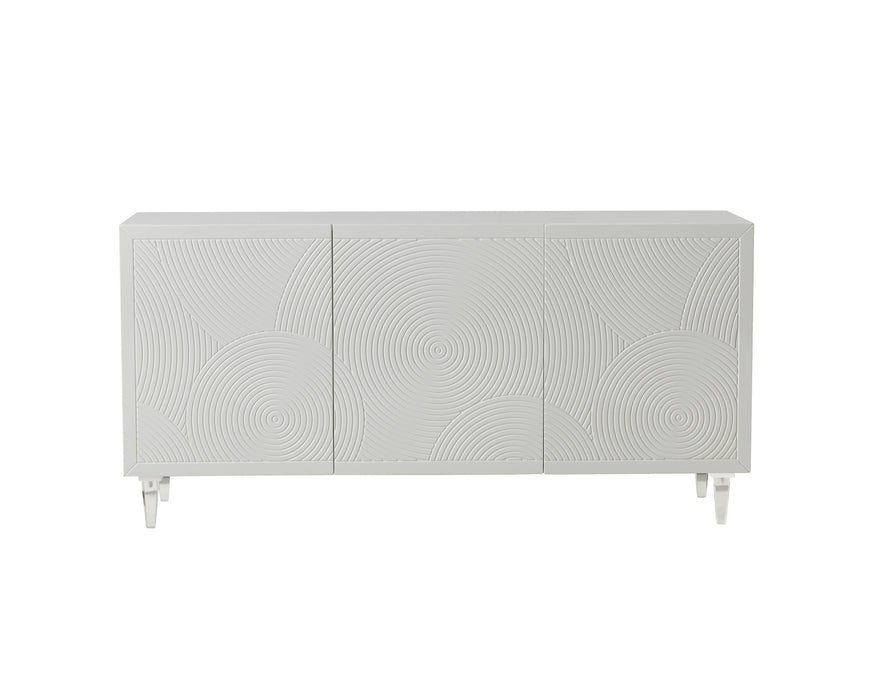 Karma White Lacquer Buffet