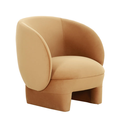 Kiki Cognac Velvet Accent Chair image