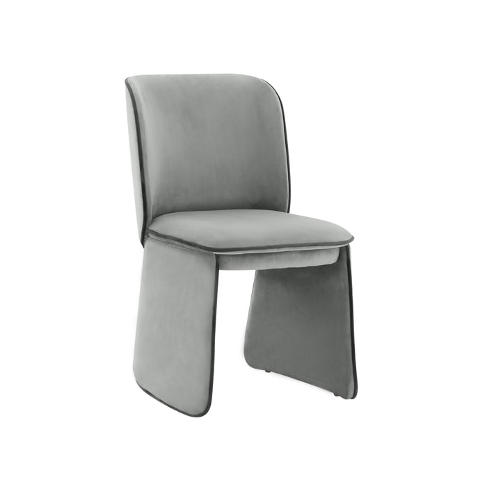 Kinsley Grey Velvet Dining Chair image