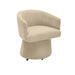 Kristen Taupe Upcycled Chenille Rolling Desk Chair image