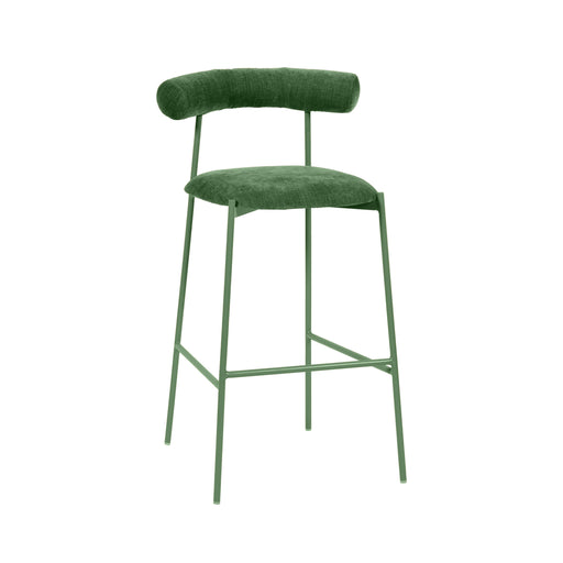 Liliana Forest Green Velvet Bar Stool image