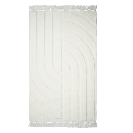 Loop White 5' x 8' Area Rug image