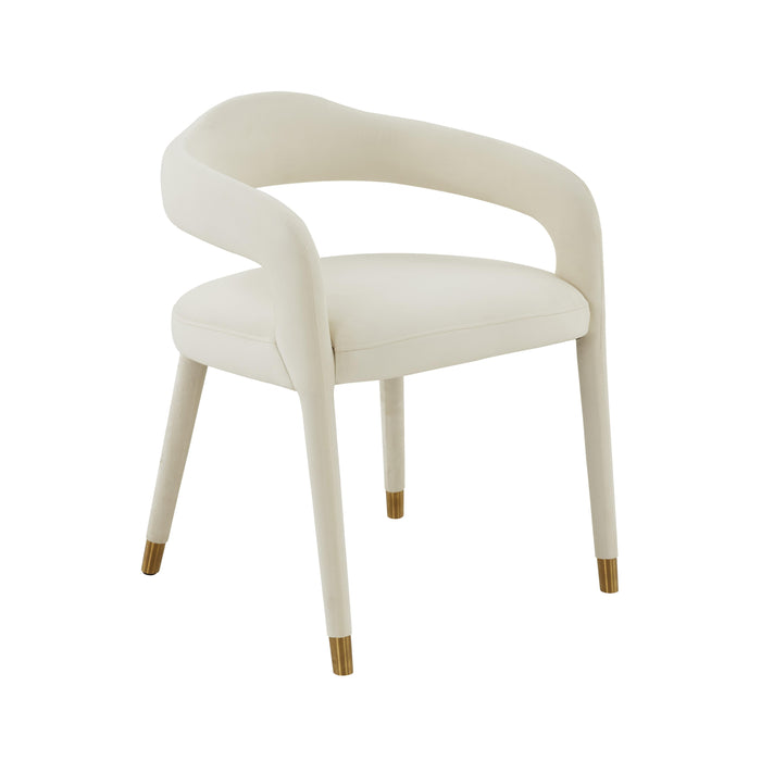 Lucia Cream Velvet Dining Chair image