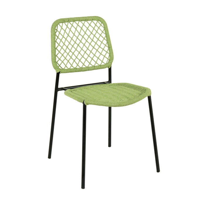 Lucy Green Dyed Cord Outdoor Dining Chair image