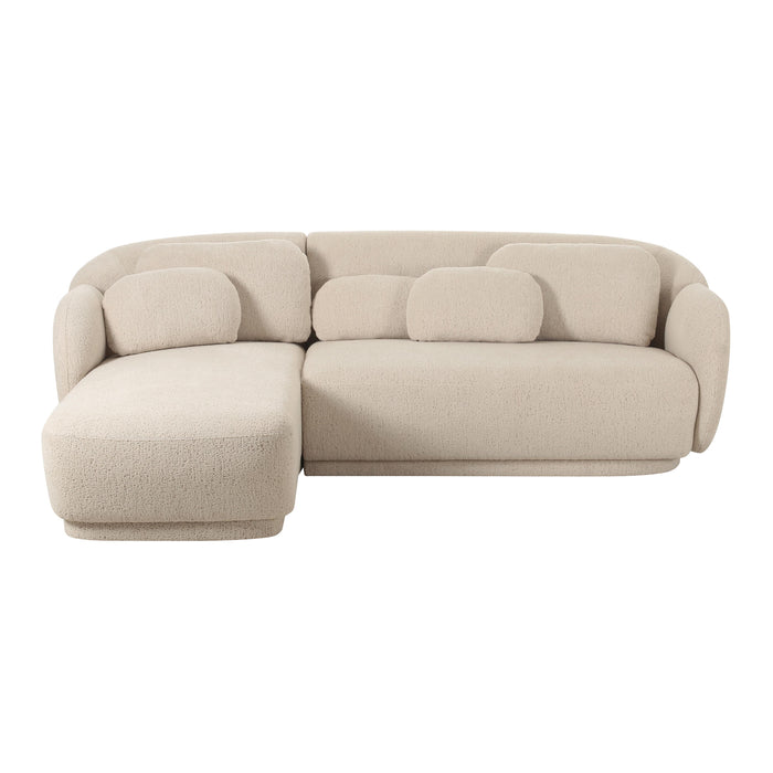 Misty Cream Boucle Sectional - LAF