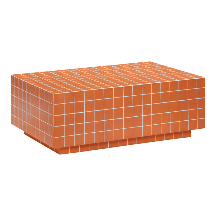 Mixie Brick Orange Tile Indoor / Outdoor Coffee Table image