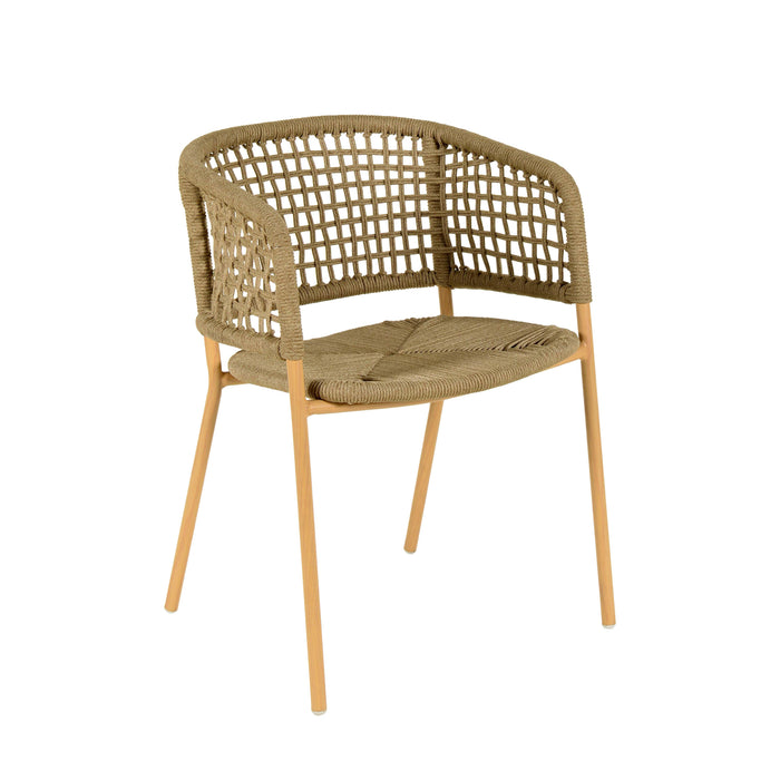 Niel Natural Oak Finish Outdoor Dining Chair image