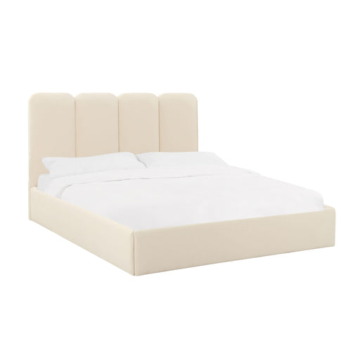 Palani Cream Velvet Queen Bed image