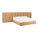 Palani Honey Velvet King Bed with Wings image