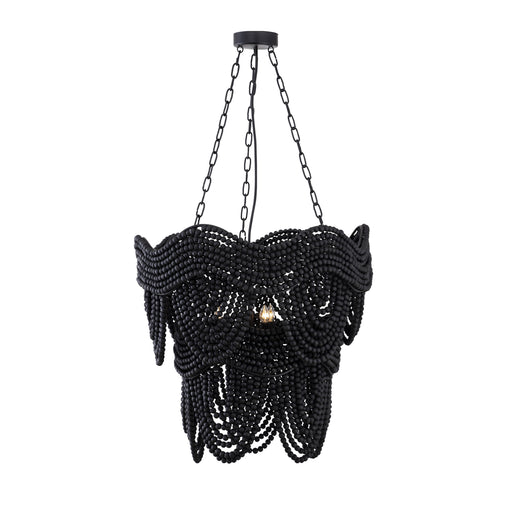 Porto Black Beaded Chandelier image