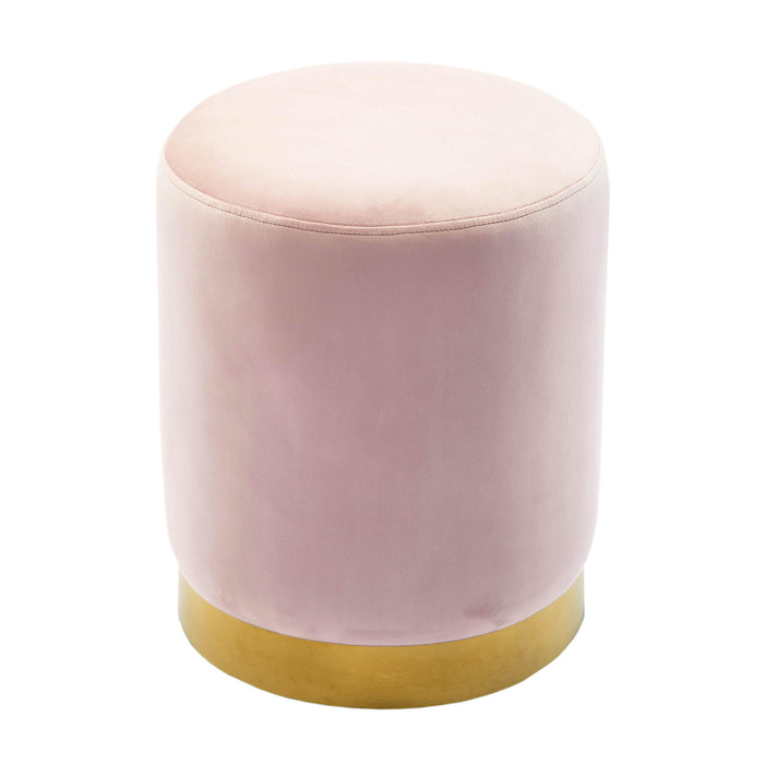 Pri Blush Velvet Ottoman