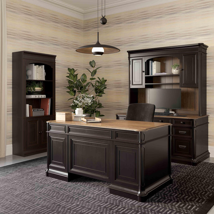 Roanoke Black Executive Desk