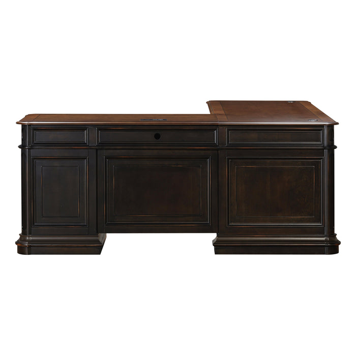 Roanoke Black L Desk