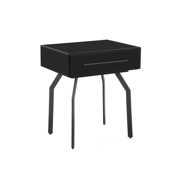 Santana Black Glass Side Table image