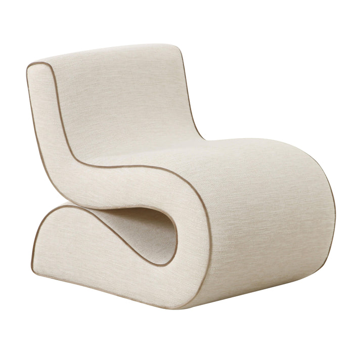 Senna Cream Basketweave Accent Chair image