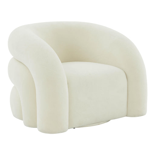 Slipper Cream Vegan Shearling Swivel Chair image