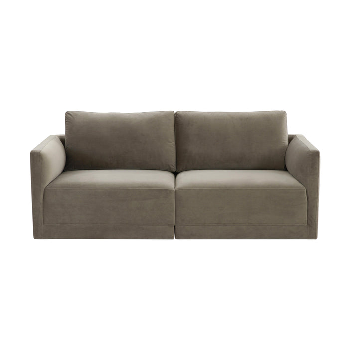 Willow Taupe Modular Loveseat