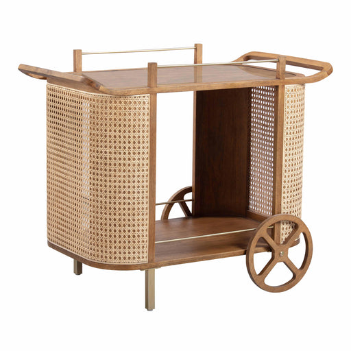 Yuma Natural Rattan Bar Cart image