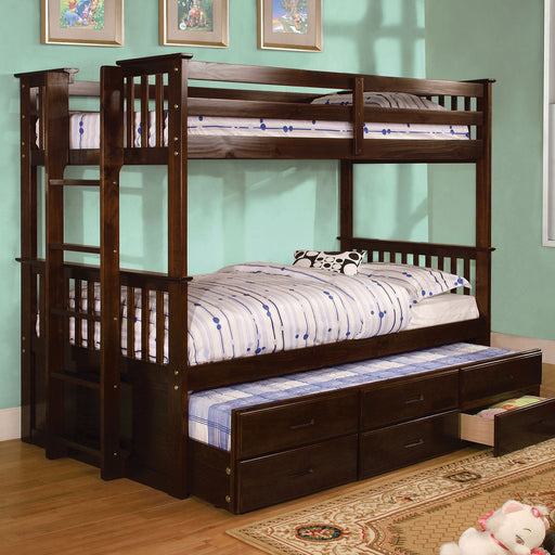 University II Dark Walnut Twin/Twin Bunk Bed + Trundle image