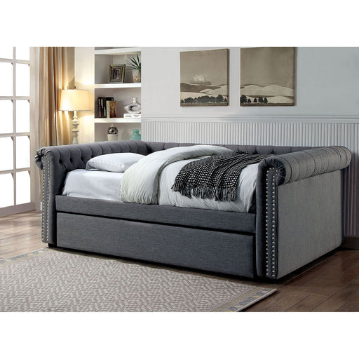 LEANNA Gray Full Daybed w/ Trundle, Gray image