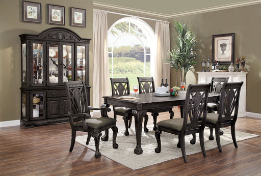 Petersburg Dark Gray 7 Pc. Dining Table Set (2AC+4SC) image