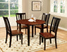 DOVER II Black, Cherry Round Table w/ Drop Leaf image