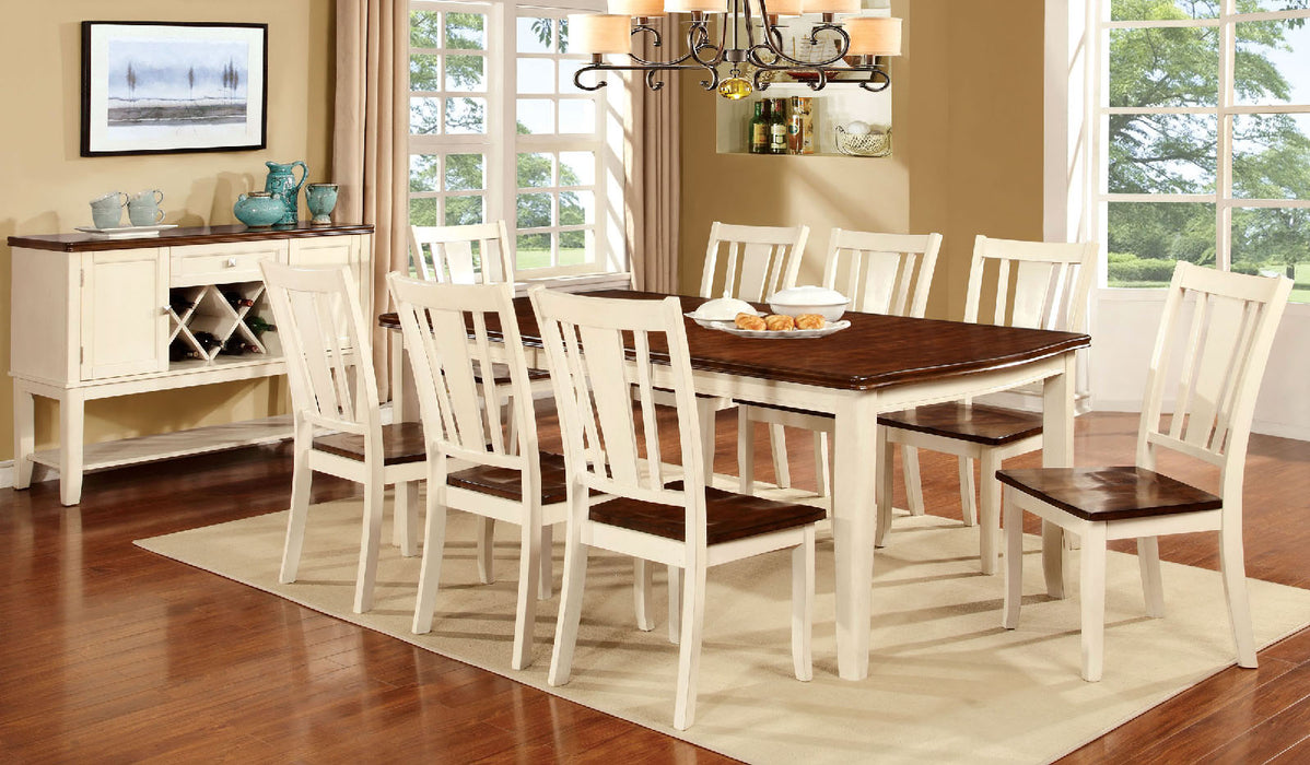 DOVER Vintage White 7 Pc. Dining Table Set image