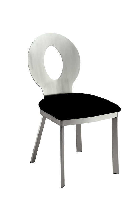 VALO Silver/Black Side Chair (2/CTN) image