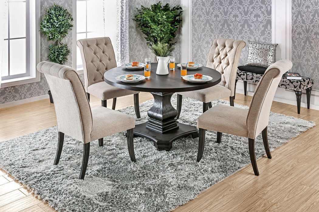 Nerissa Antique Black, Gray 5 Pc. Dining Table Set image