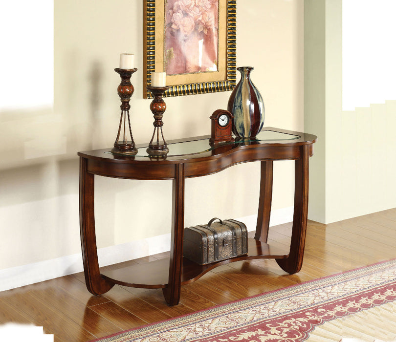 Crystal Falls Dark Cherry Sofa Table image