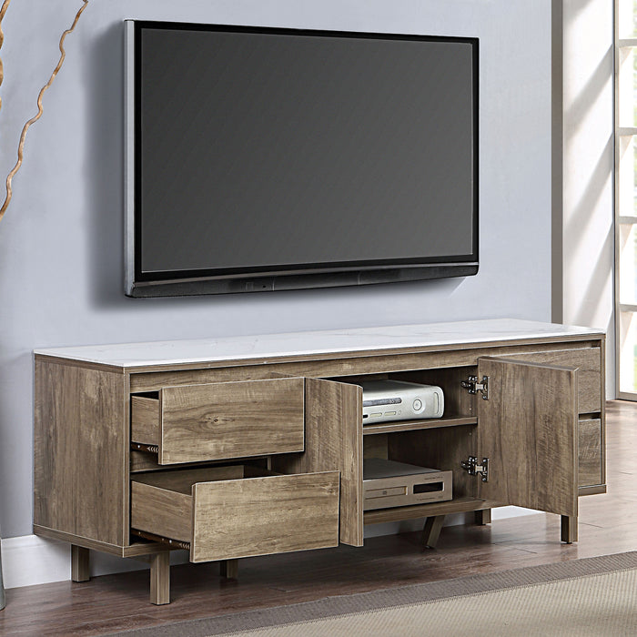 EUPHEMIA 60" TV Console, Light Brown image