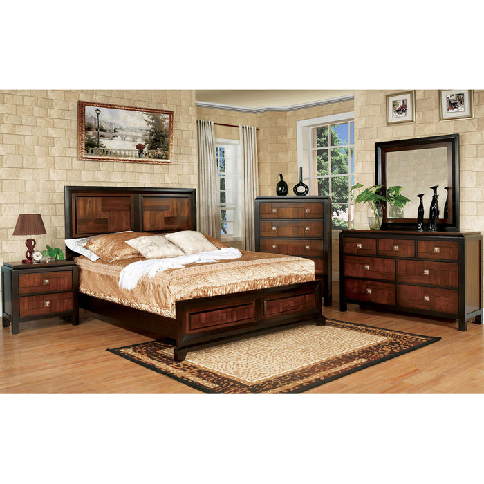 Patra Acacia/Walnut 5 Pc. Queen Bedroom Set w/ 2NS image