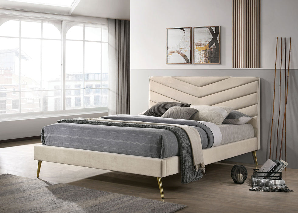 VIVAR Twin Bed, Beige image