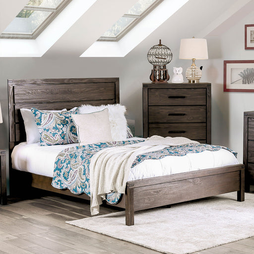 Rexburg Wire-Brushed Rustic Brown Twin Bed image