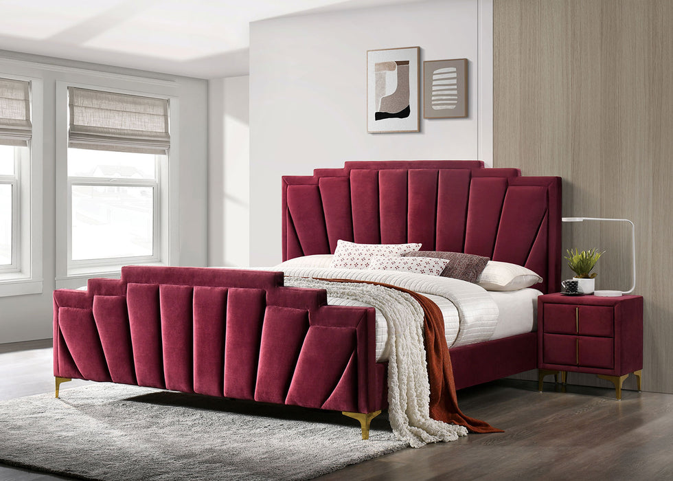 FLORIZEL Queen Bed, Red image