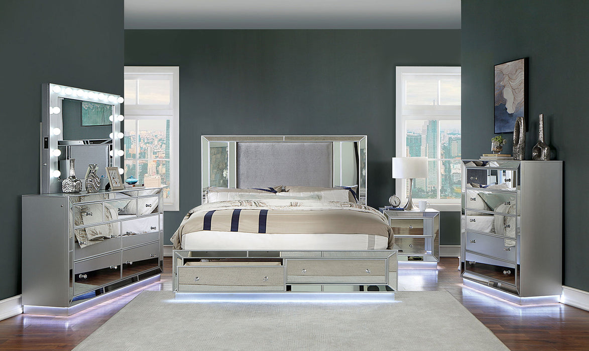 BELLADONNA Cal.King Bed, Silver image