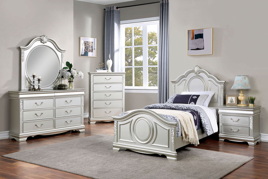 ALECIA Full Bed, Silver image