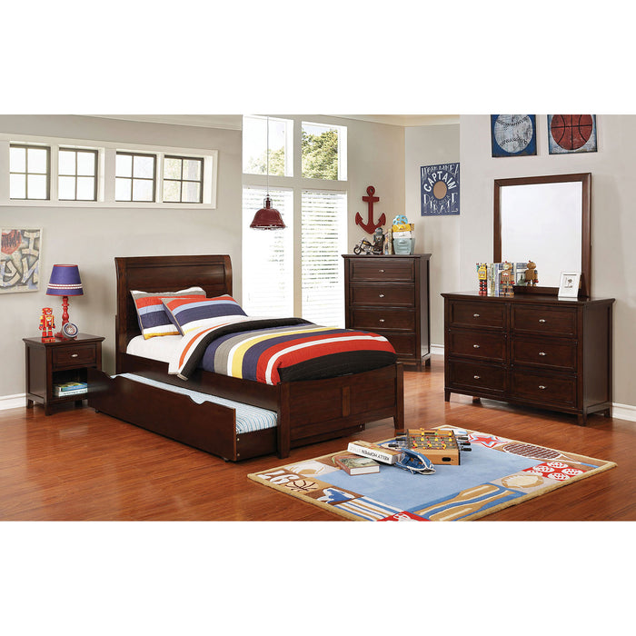 Brogan Brown Cherry 4 Pc. Twin Bedroom Set image