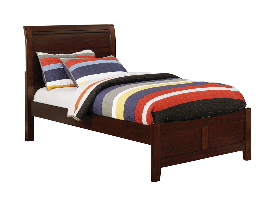 Brogan Brown Cherry Twin Bed image