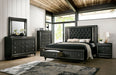 Demetria Metallic Gray 5 Pc. Queen Bedroom Set w/ 2NS image