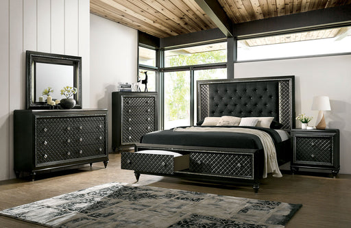 Demetria Metallic Gray 4 Pc. Queen Bedroom Set image