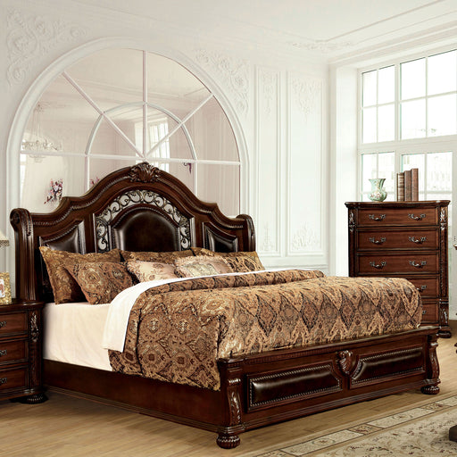 Flandreau Brown Cherry/Espresso Queen Bed image