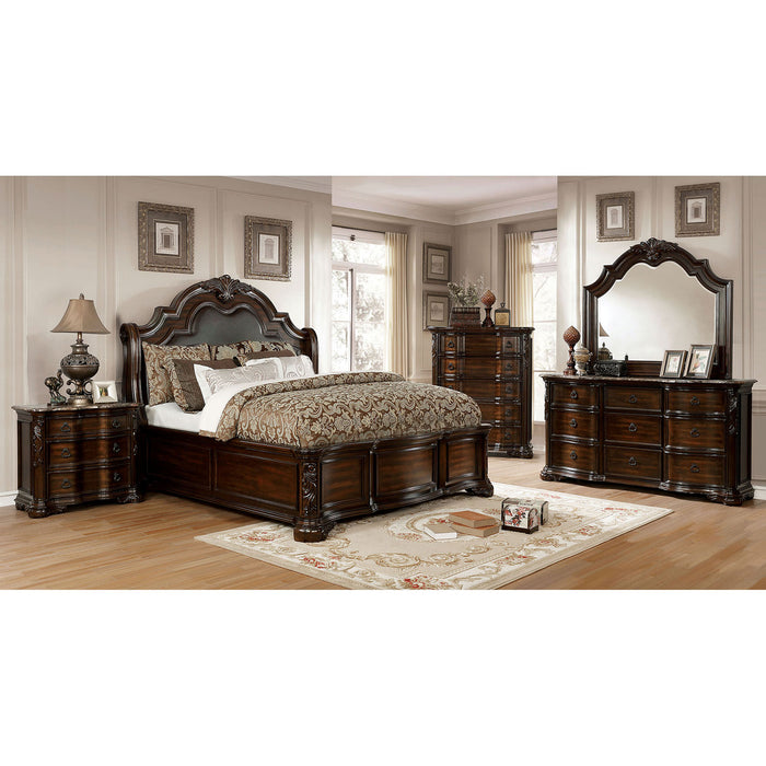 Niketas Brown Cherry/Espresso 4 Pc. Queen Bedroom Set image