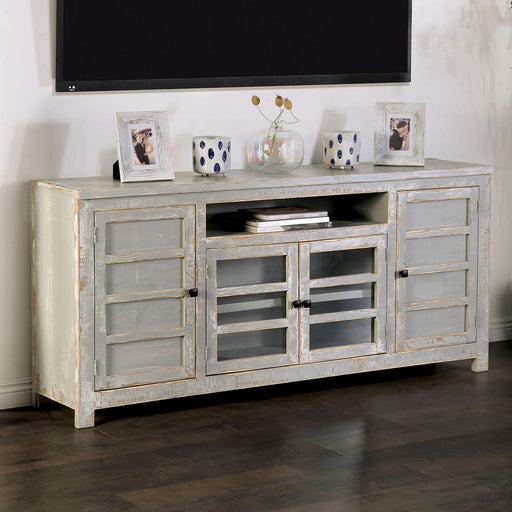 TEDRA TV Console, Weathered Gray image