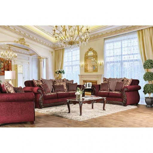 TABITHA Wine Sofa + Love Seat image