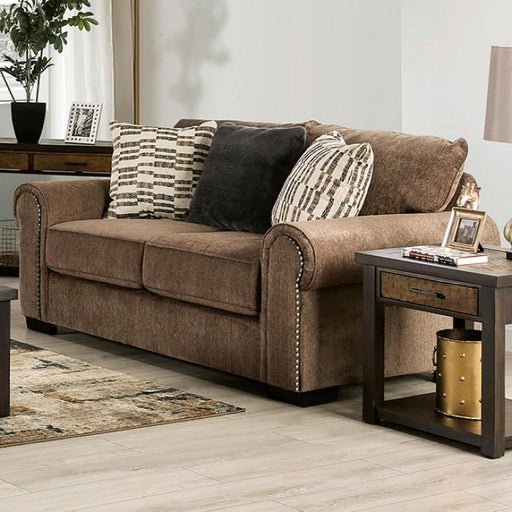 LAREDO Loveseat w/ Pillows, Brown image