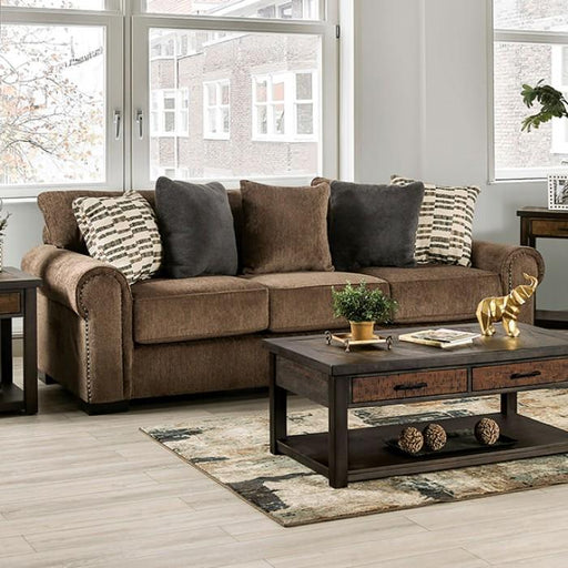 LAREDO Sofa w/ Pillows, Brown image