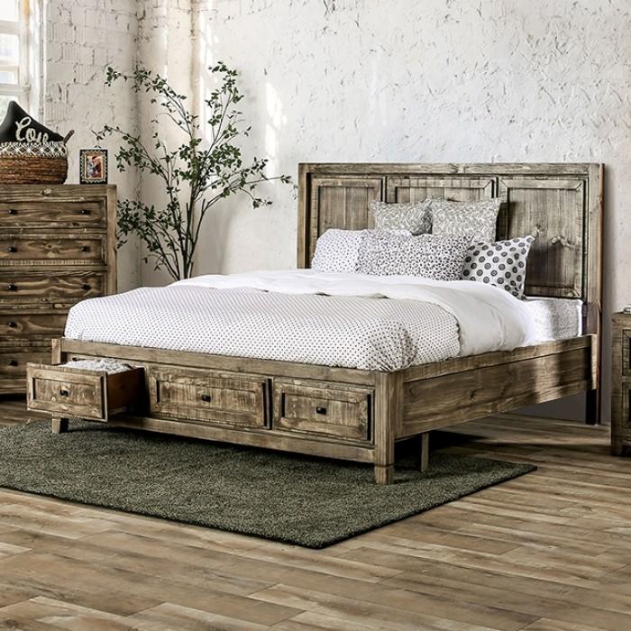 OAKRIDGE Cal.King Bed, Ash Brown image